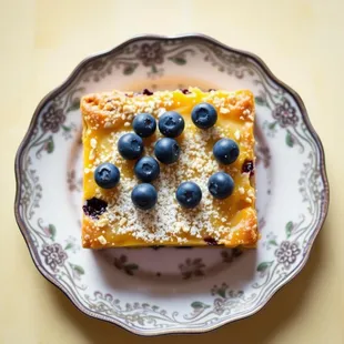 Lemon and Blueberry Oat Bars