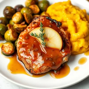 Pan-Seared Pork Chops with Apple Cider Glaze