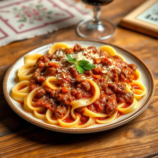 Pappardelle with Ragu