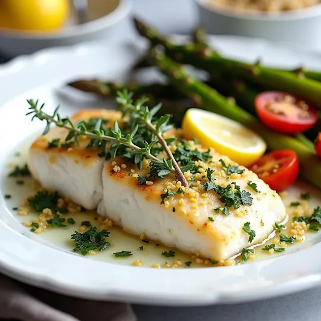 Baked Cod with Herbs