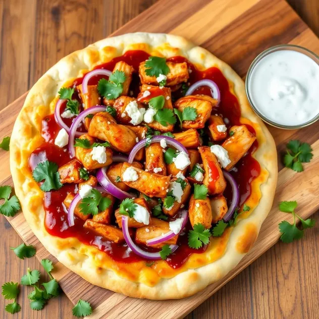 BBQ Chicken Ranch Pizza