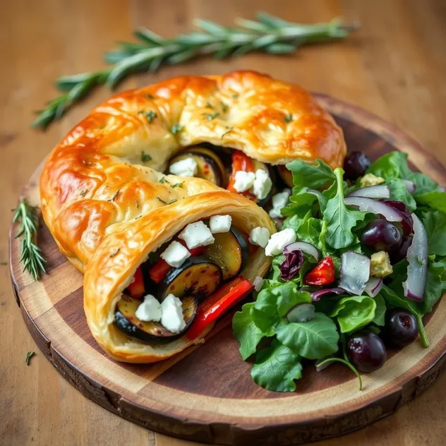 Mediterranean Veggie Puff Pastry