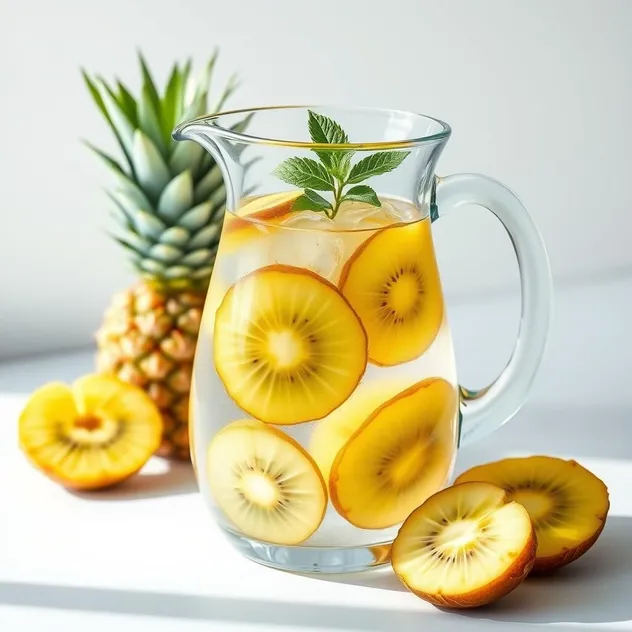 Kiwi Pineapple Detox Water