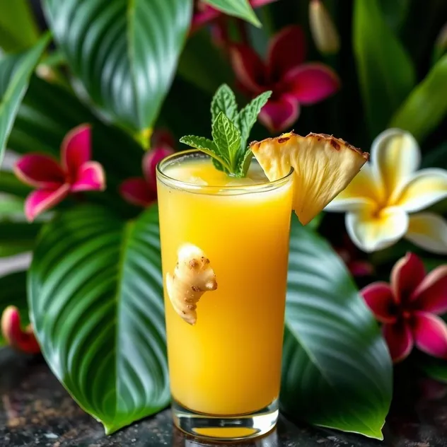 Tropical Pineapple Ginger Juice