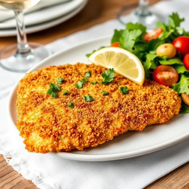 Panko-Coated Chicken Schnitzel