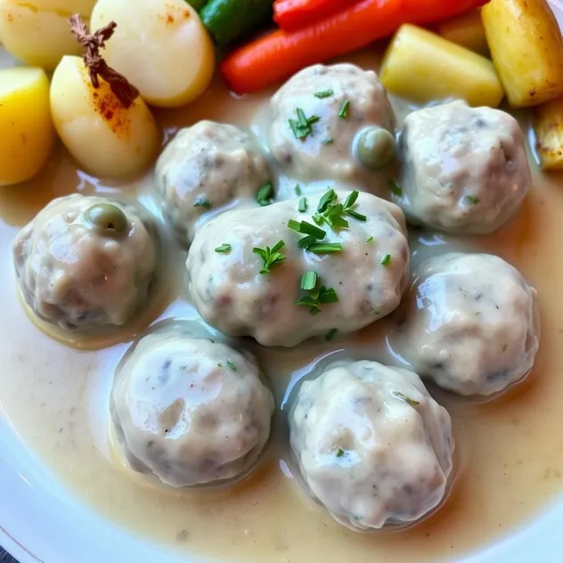 Königsberger Klopfer (Königsberg Meatballs)