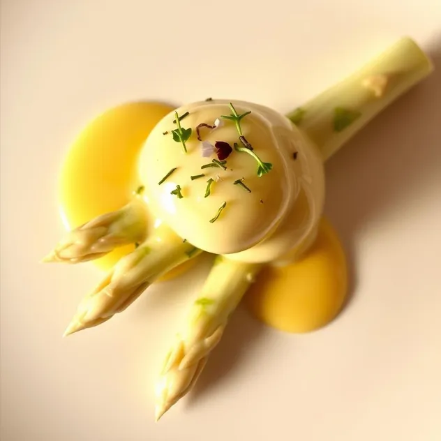 German White Asparagus with Hollandaise Sauce