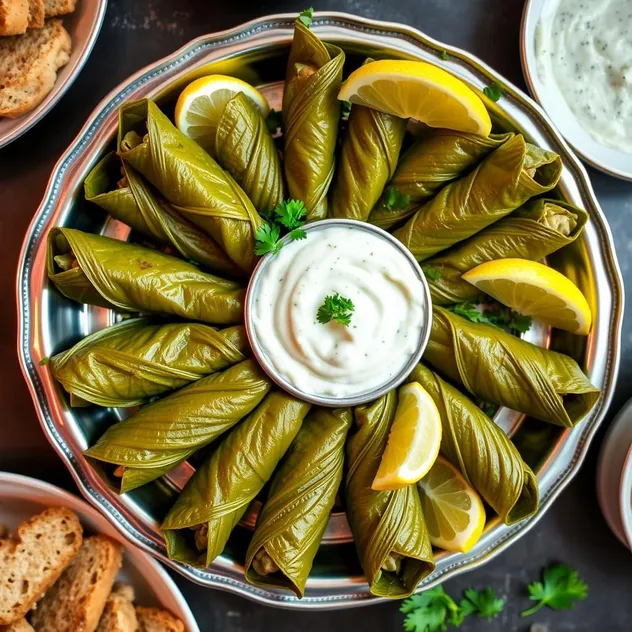 Stuffed Grape Leaves (Yaprak Dolma)