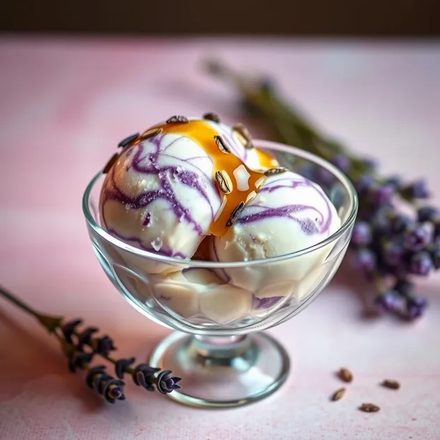 Lavender Honey Ice Cream