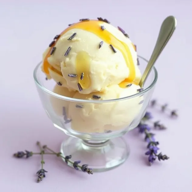 Lavender Honey Ice Cream