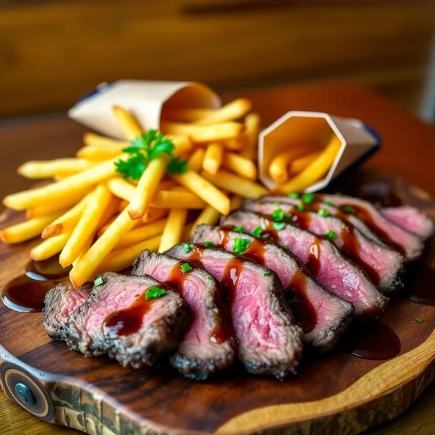 Pan-Seared Steak Frites