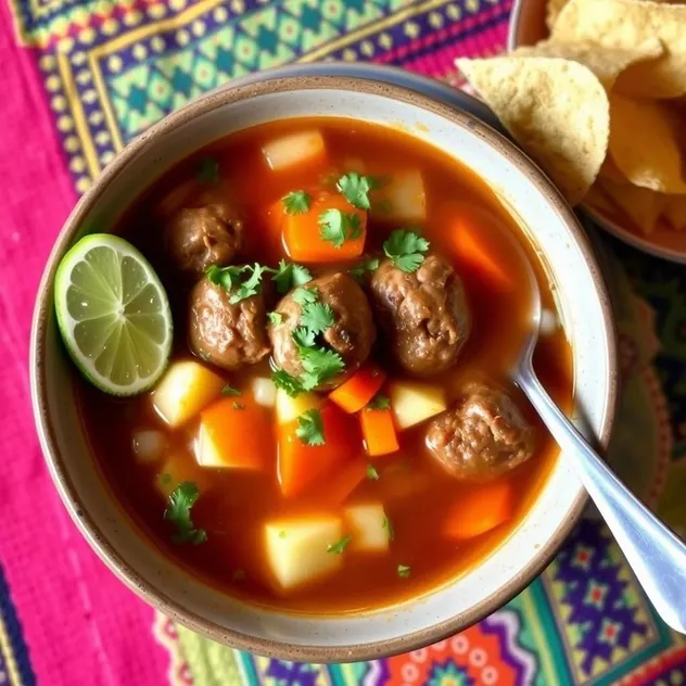 Albondigas: Mexican Meatball Soup