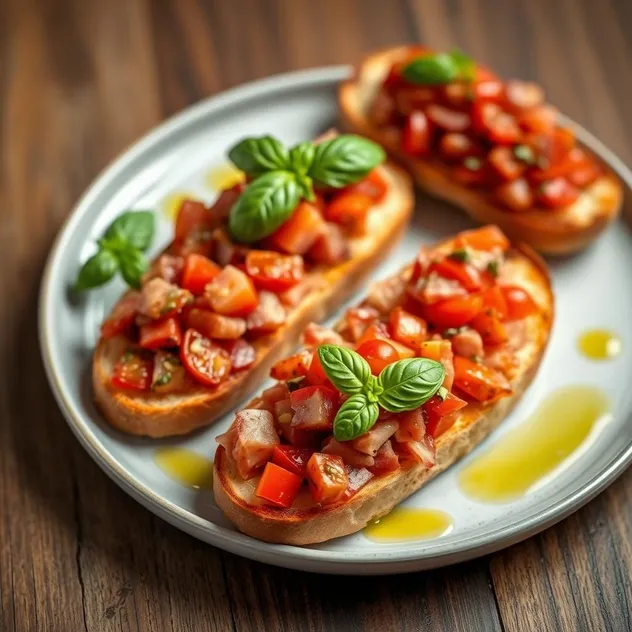 Tostas de Tomate y Jamón