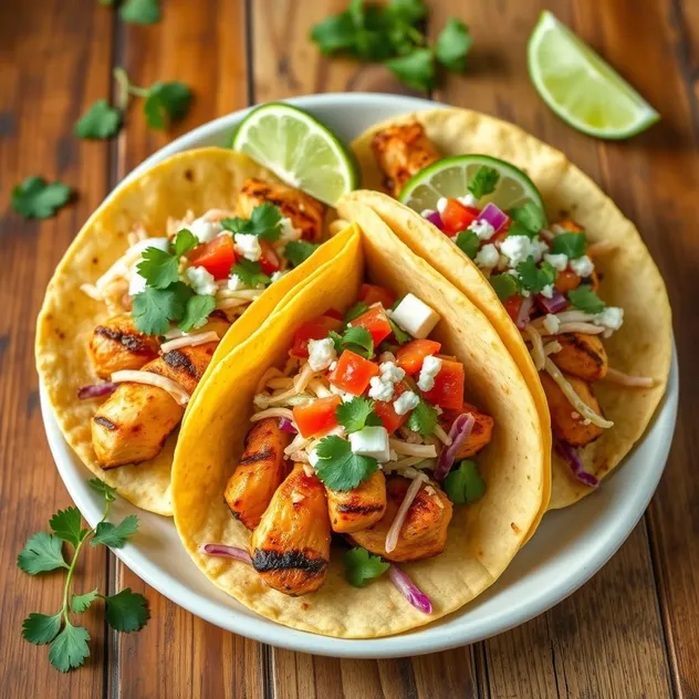 Grilled Chicken Street Tacos