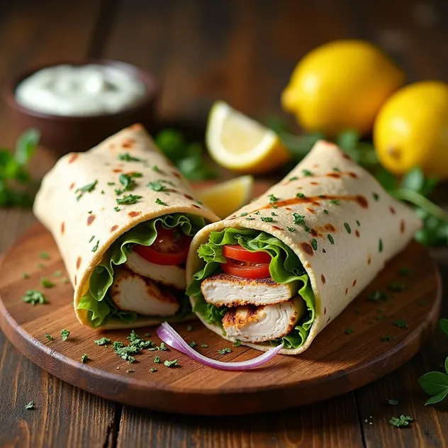 Greek Chicken Wrap Recipe