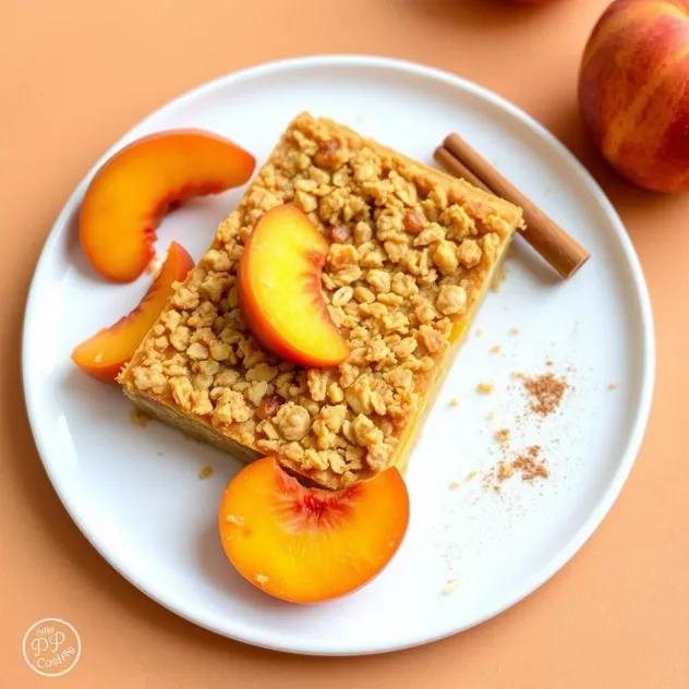 Peach Crumb Bars