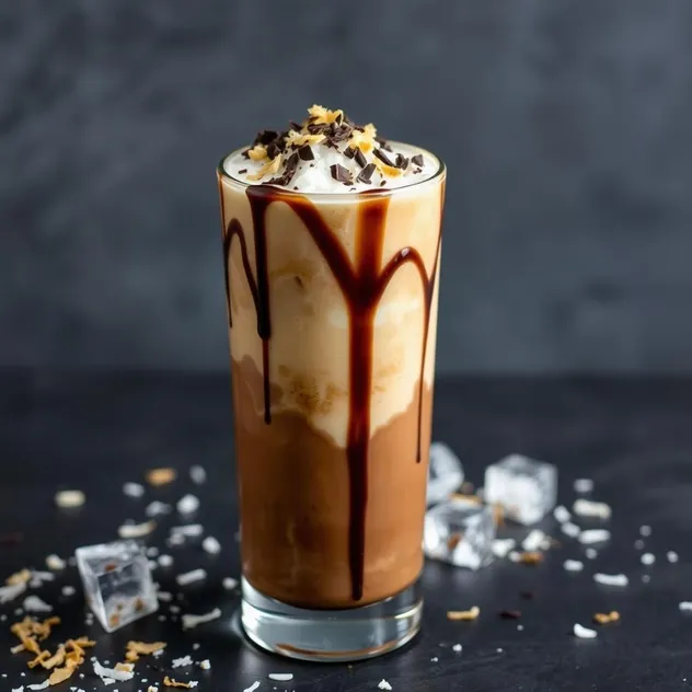 Iced Mocha Coconut Macchiato