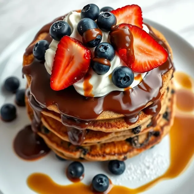 Cookie Dough Nutella Pancakes