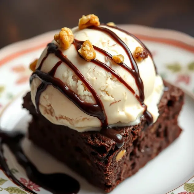 Double Chocolate Fudge Brownie Ice Cream