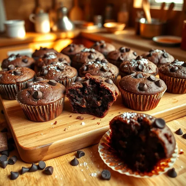 Double Chocolate Chip Muffins