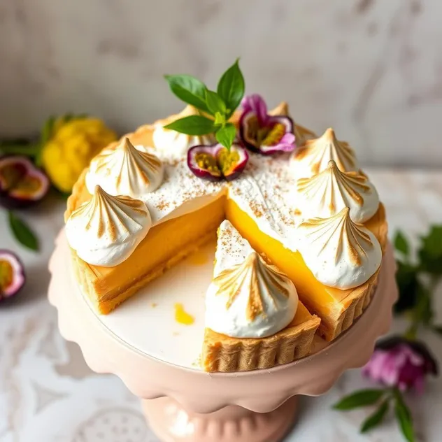 Passion Fruit Meringue Tart