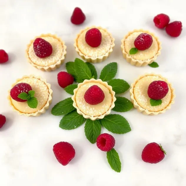 Raspberry and Almond Flour Mini Tarts