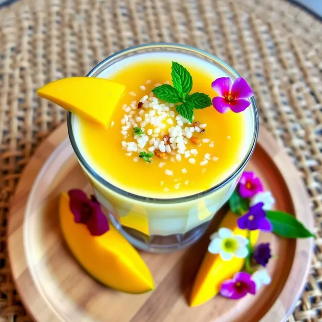 Chilled Coconut Mango Sago