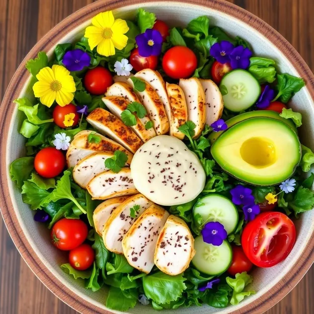 Low-Carb Grilled Chicken Salad