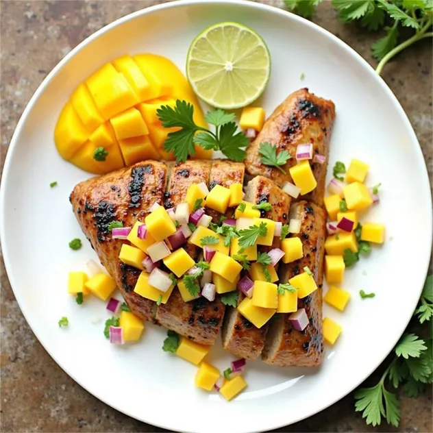 Grilled Chicken with Mango Salsa