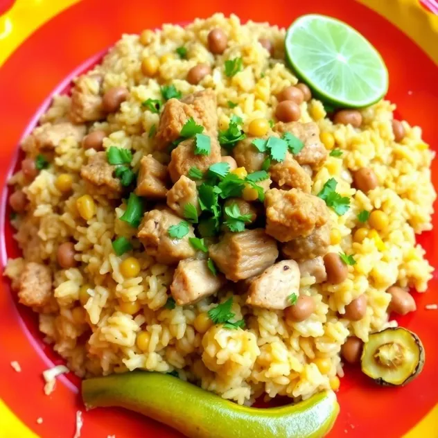 Arroz con Gandules (Rice with Pigeon Peas)