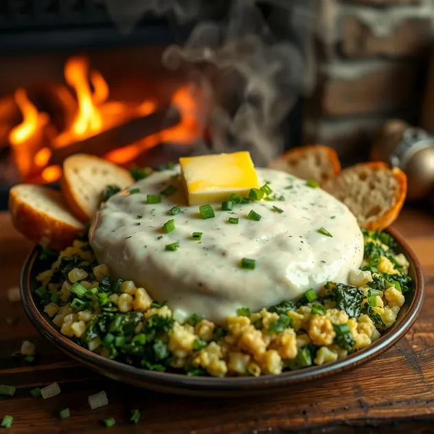 Traditional Irish Colcannon and Champ