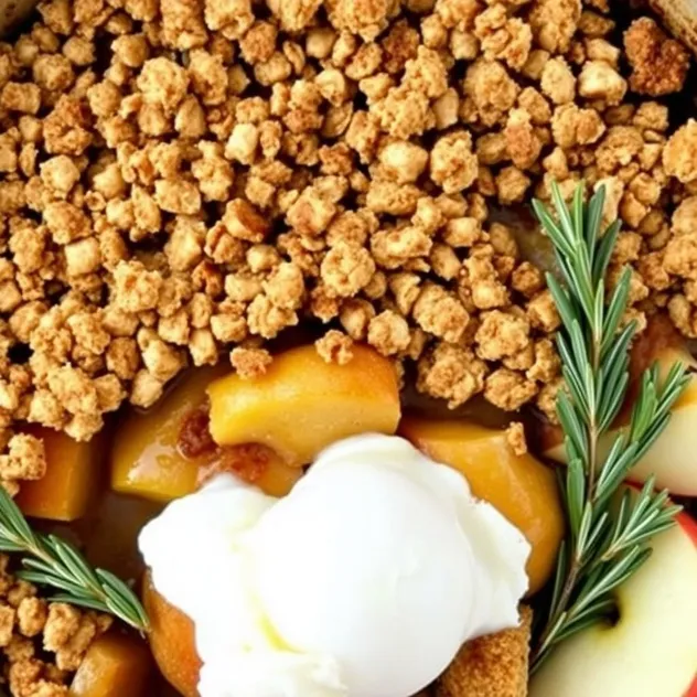 Autumn Apple Crumble Delight