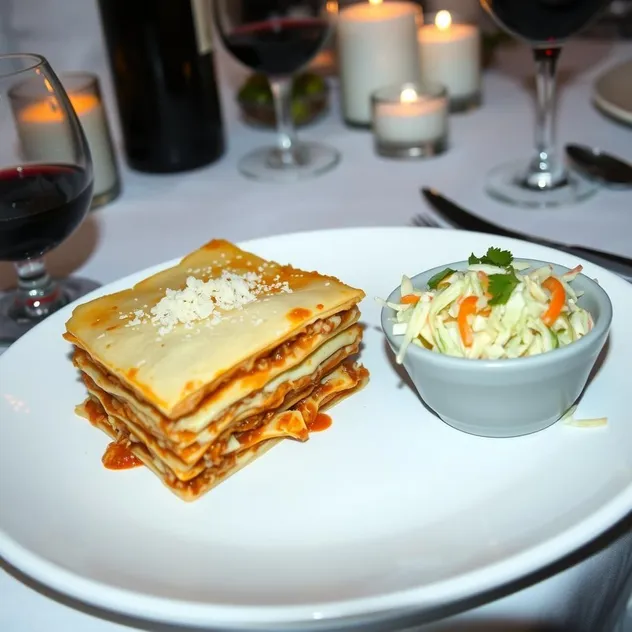 Classic Lasagne with Refreshing Coleslaw