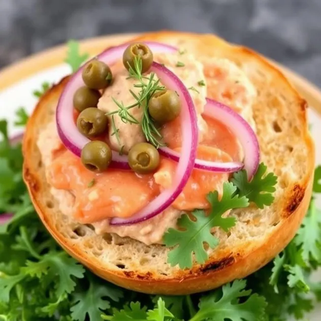 Irish Smoked Salmon Pâté on Toasted Bagels