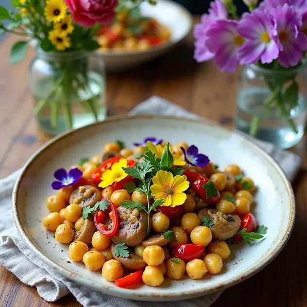 Chickpea Scramble Brunch Bowl