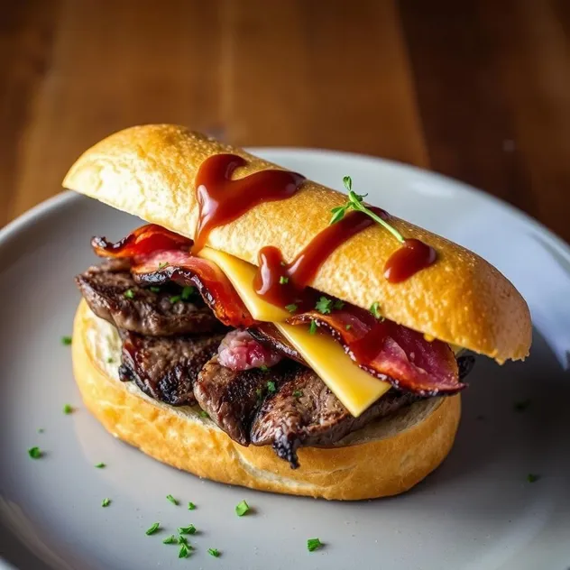 Ballymaloe Steak Sandwich with Steak Sauce