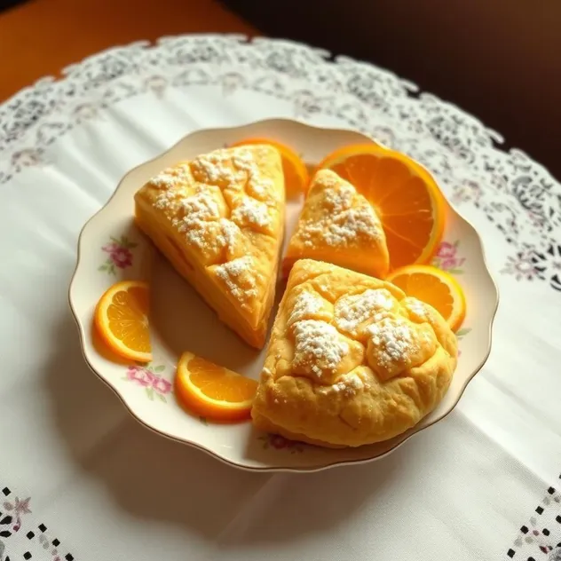 Orange Scone Wedges