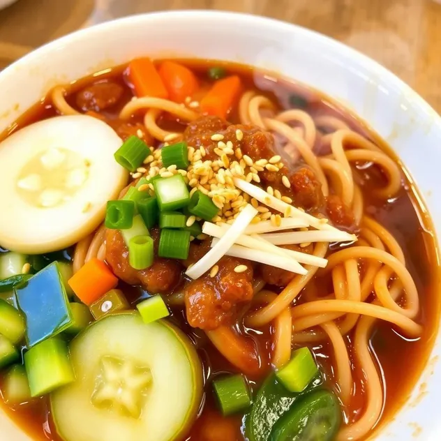 Zhajiangmian (Noodles with Fermented Soybean Paste)