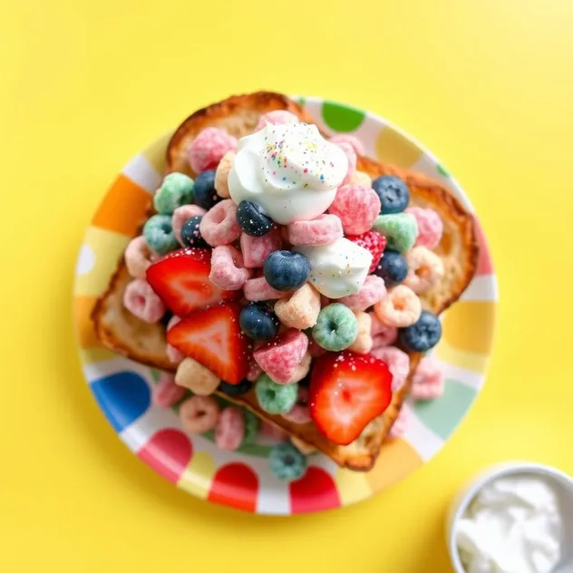 Froot Loops Breakfast Toast