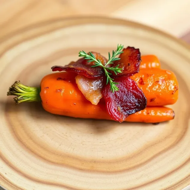 Oven-Roasted Carrot with Bacon and Thyme