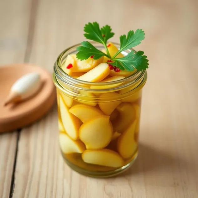 Spicy Pickled Garlic