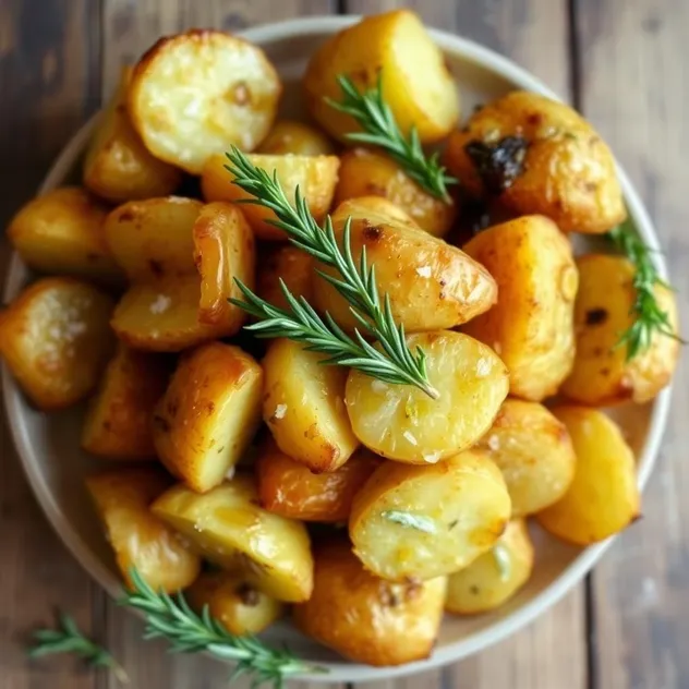 Crispy Garlic Roasted Potatoes