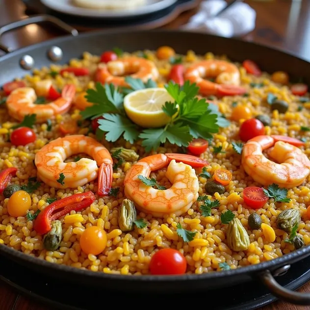 Spanish Shrimp Paella