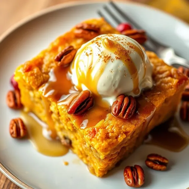 Spiced Pumpkin Bread Pudding