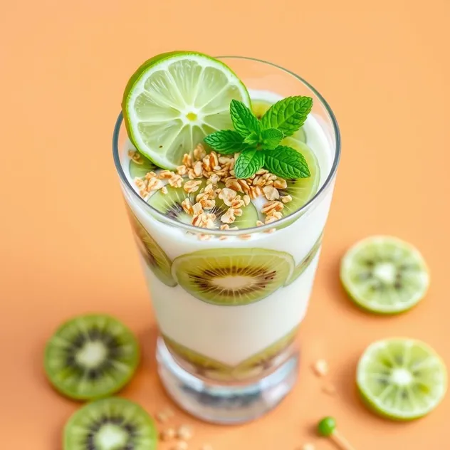 Kiwi and Lime Yogurt Parfait