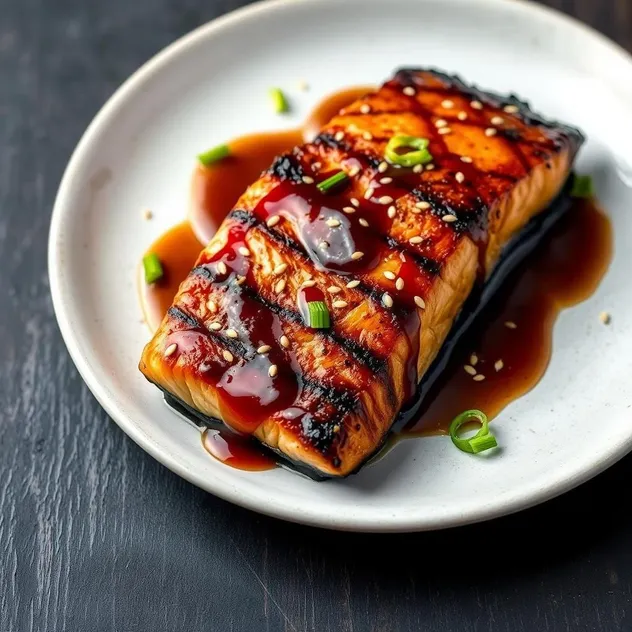 Grilled Salmon Head Teriyaki