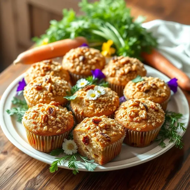 Carrot and Pineapple Muffins