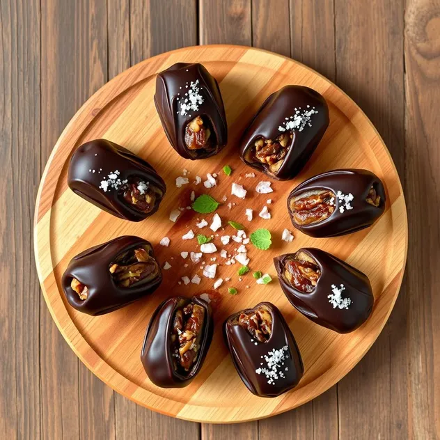 Dark Chocolate and Sea Salt Date Bites