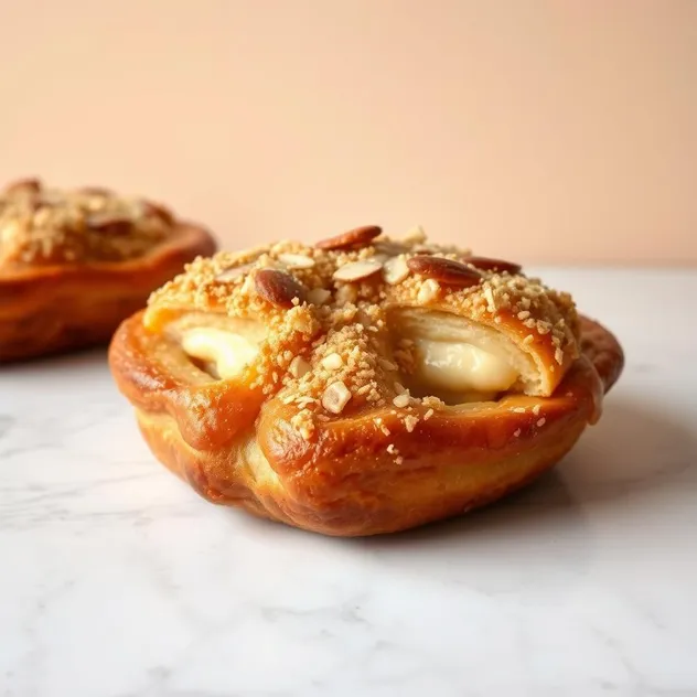 Flaky Almond Danish Pastry