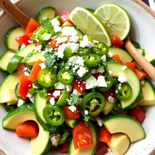 Spicy Cucumber and Avocado Salad